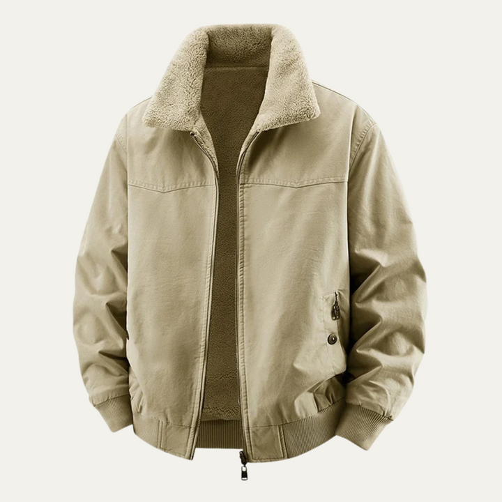 Freja Andersen | Herre fleeceforet Reversible bomberjakke