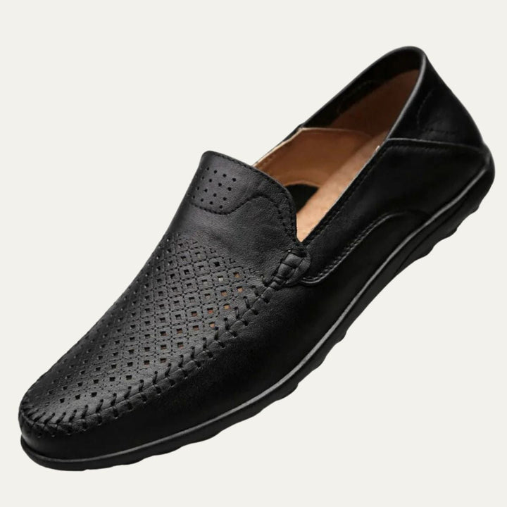 Palermo læder loafers - åndbar sommer Slip On sko