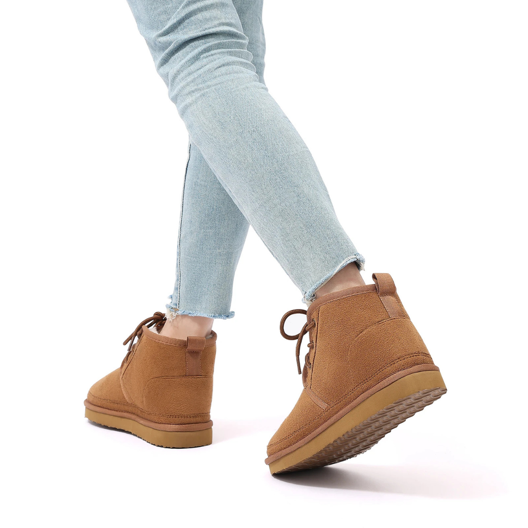 Ridgefall | Herre Cozy ruskind varm Fur Lined Non Slip Snow støvler