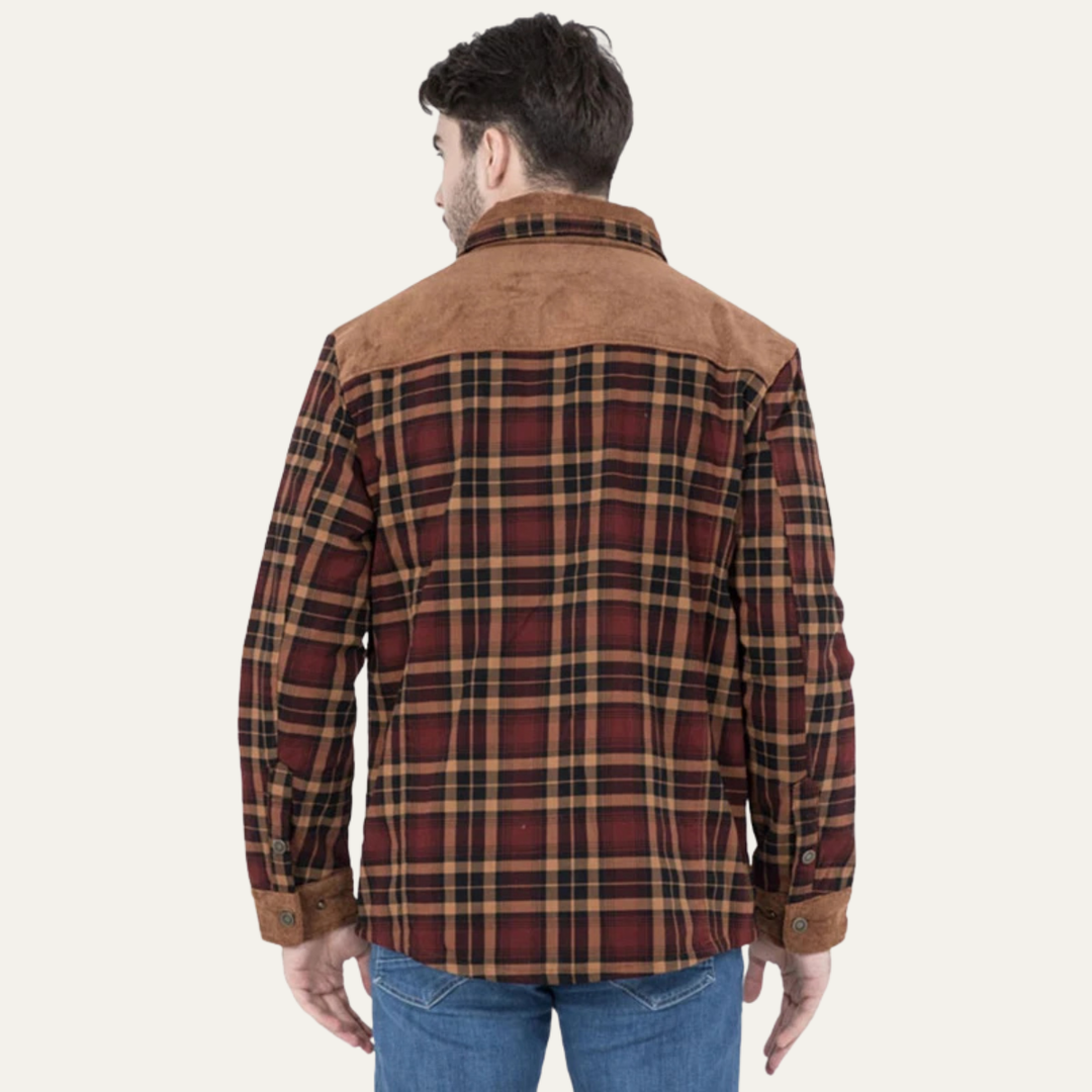 Freja Andersen | Herre Check Plaid fleeceforet Flannel jakke