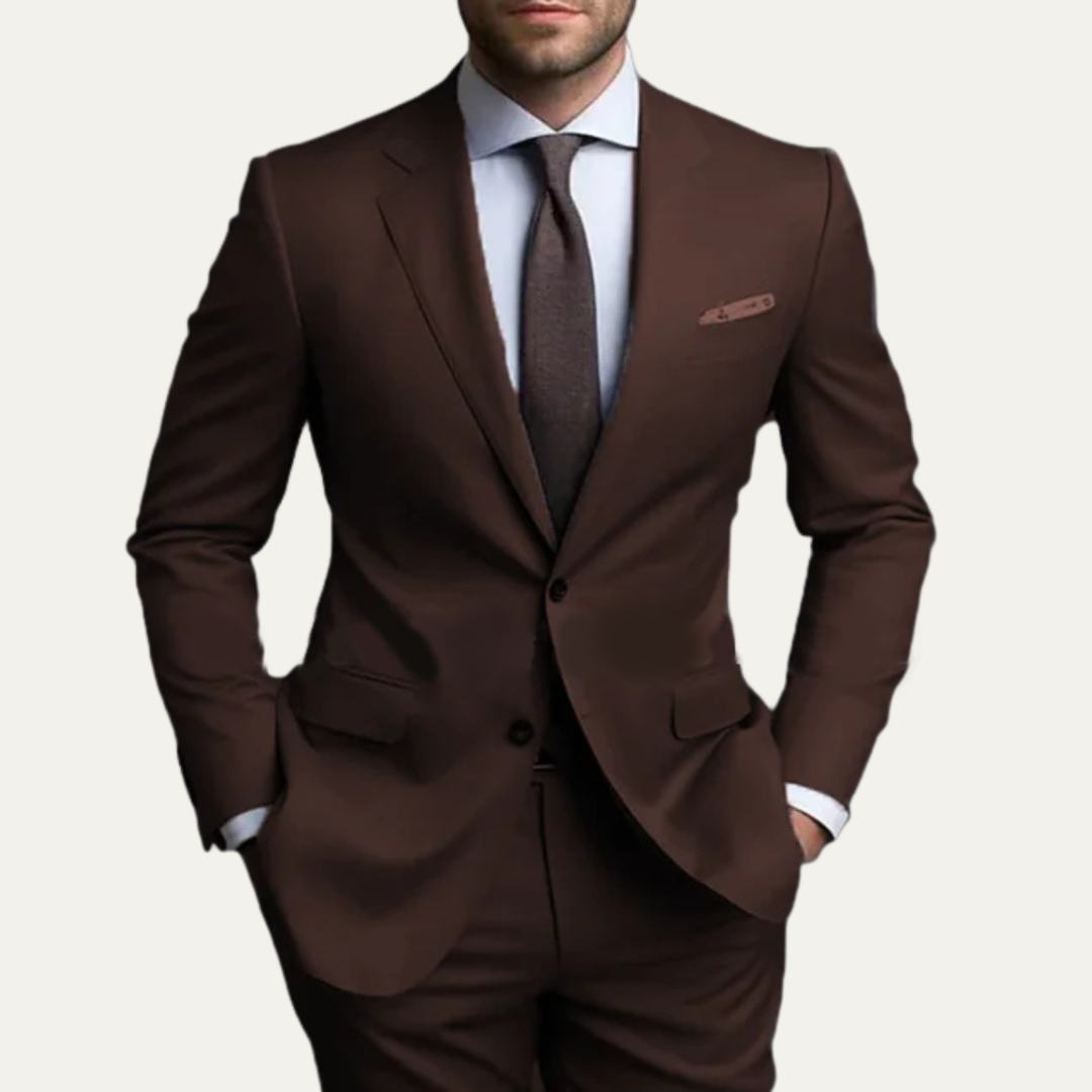 Freja Andersen | Herre slim fit 2 Piece jakkesæt - Notched Lapel blazer & bukser