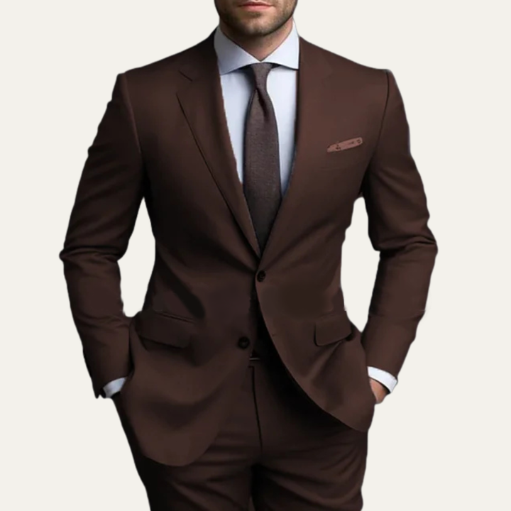 Freja Andersen | Herre slim fit 2 Piece jakkesæt - Notched Lapel blazer & bukser