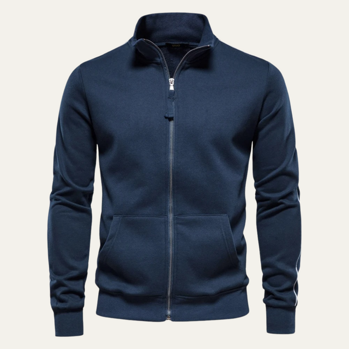 Freja Andersen | Herre afslappet let Zip Up jakke