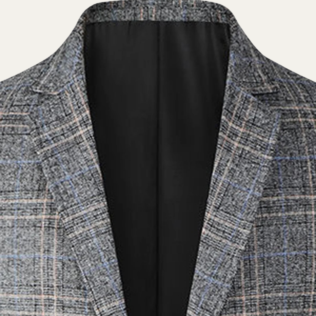 Freja Andersen | Herre stilren afslappet Checked let slim fit blazer