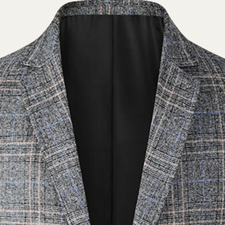 Freja Andersen | Herre stilren afslappet Checked let slim fit blazer