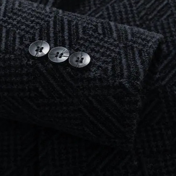 Freja Andersen | Herre varm fleeceforet tekstureret vinter blazer