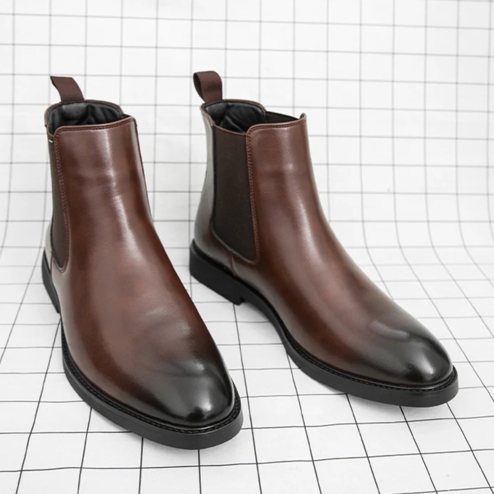 Brookshire Lane herre Stylish moderne Pointed Chelsea Ankle sko