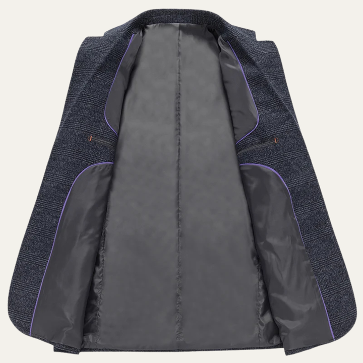 Freja Andersen | Herre vintage Checkered Plaid blazerjakke