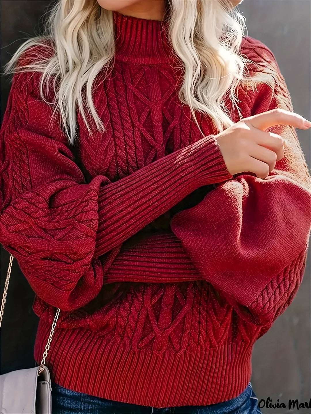 Tinsley - Casual langærmet striktrøje — 7