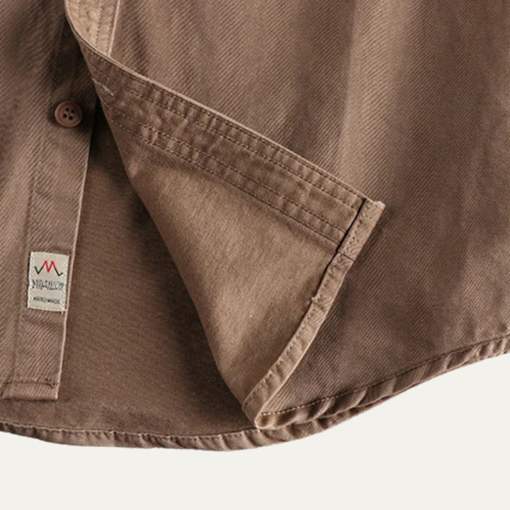 Freja Andersen | Herre vintage Washed Utility afslappet skjortejakke