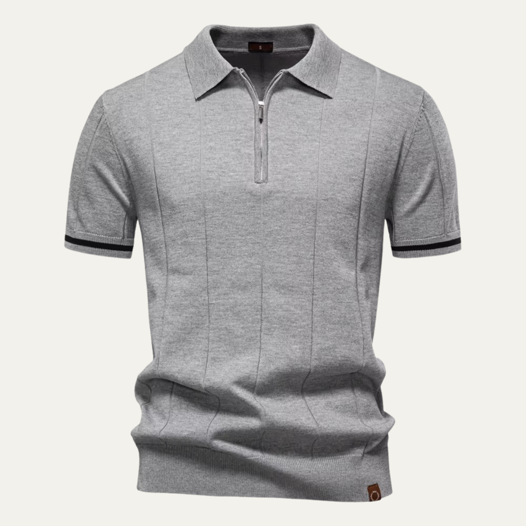 Freja Andersen | Herre kvart lynlås poloshirt