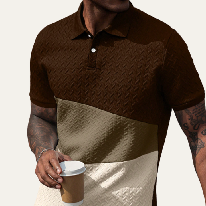 Oakridge Hill herre klassisk tekstureret sommer poloshirt