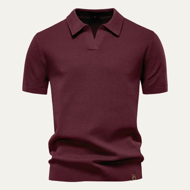 Freja Andersen | Herre strik poloshirt