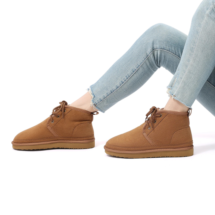 Ridgefall | Herre Cozy ruskind varm Fur Lined Non Slip Snow støvler