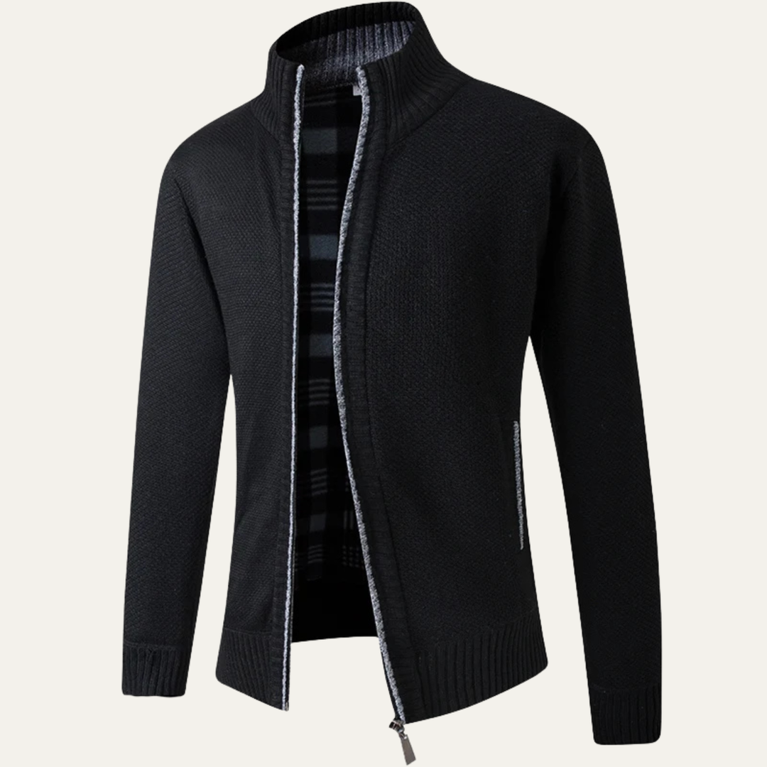 Cala Luna herre stående krave strik Zip cardigan