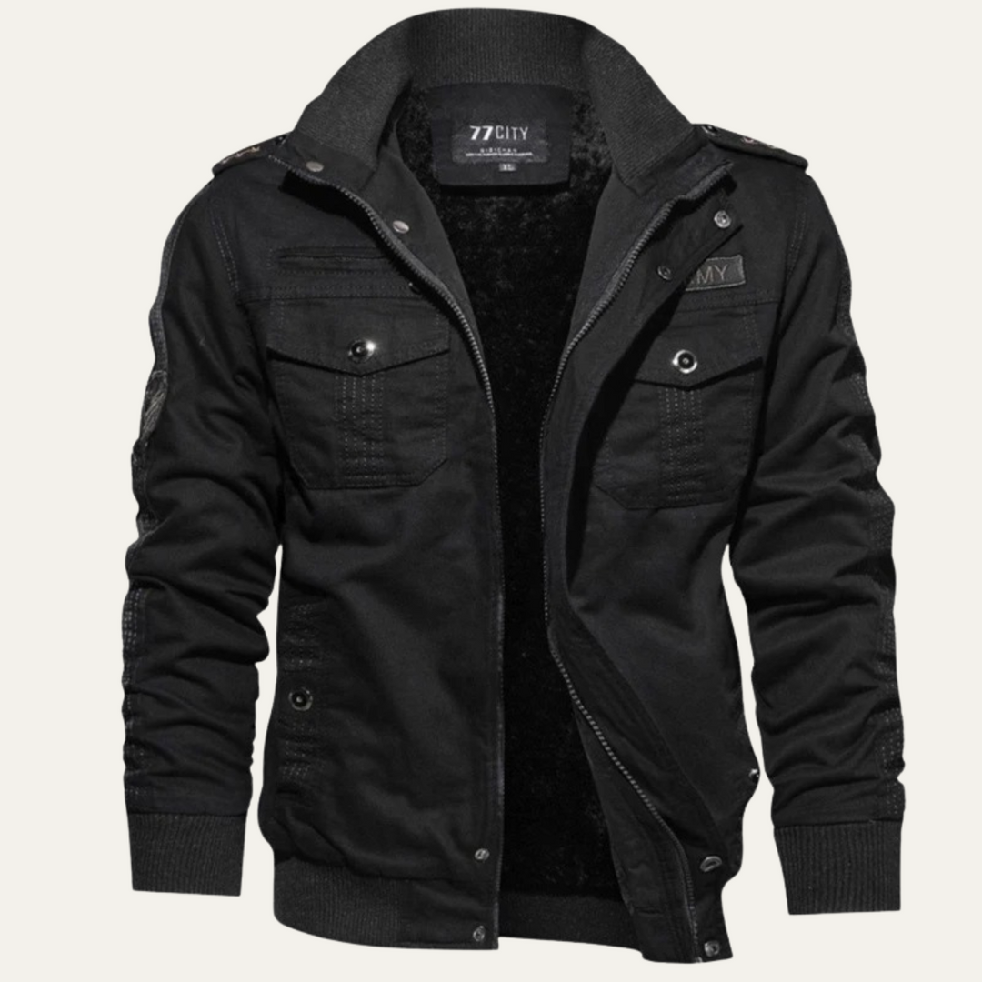 Freja Andersen | Herre Windproof Multi-Pocket Military bomberjakke