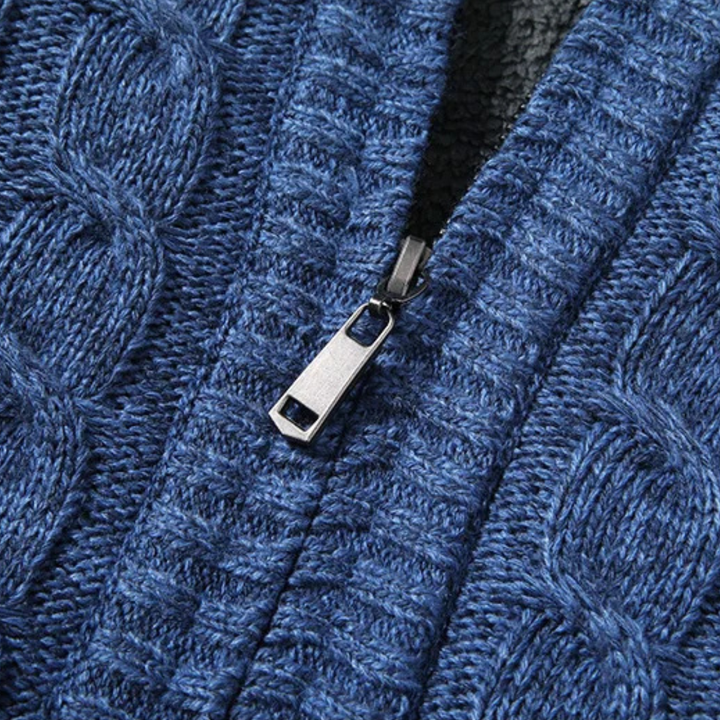 Bellwood | Herre uld Fleece vinter Zip cardigan