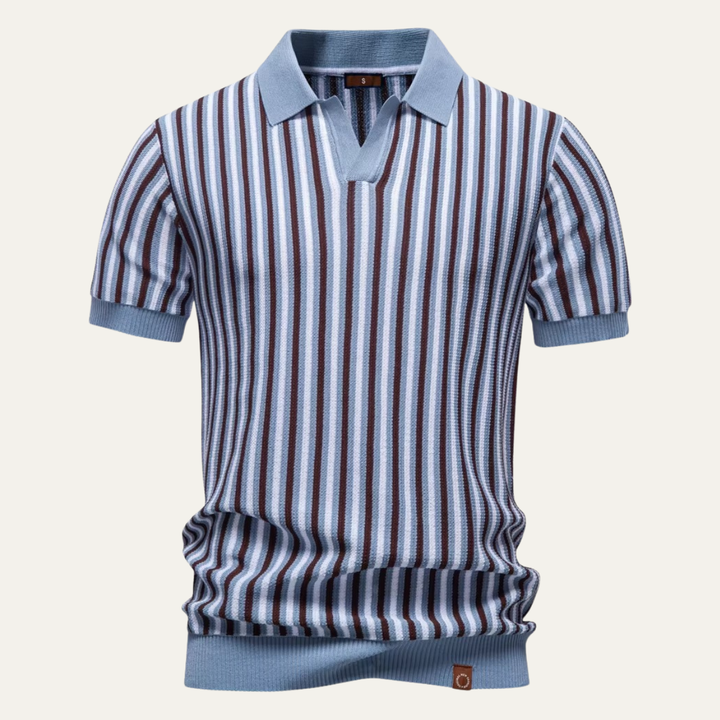 Freja Andersen | Herre strik stilren poloshirt