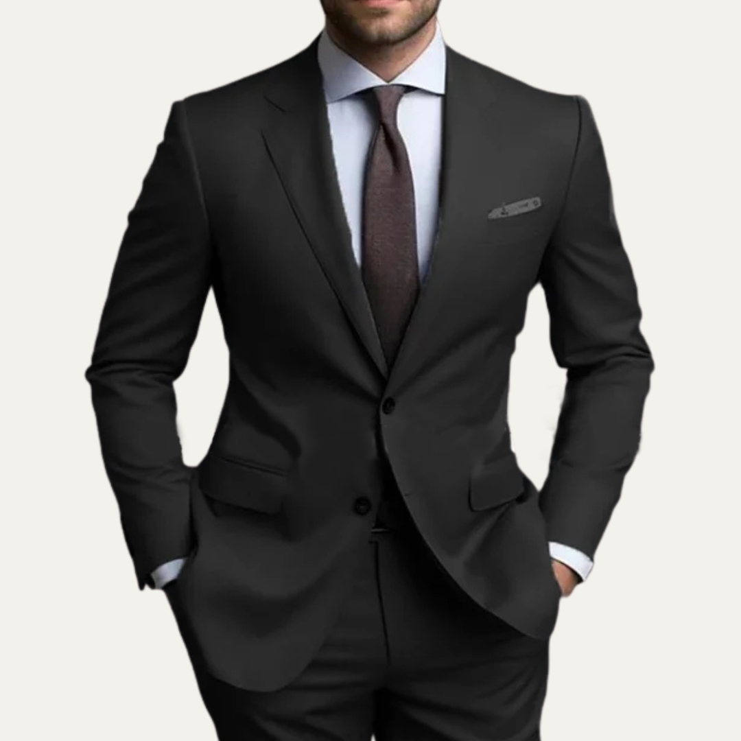 Freja Andersen | Herre slim fit 2 Piece jakkesæt - Notched Lapel blazer & bukser