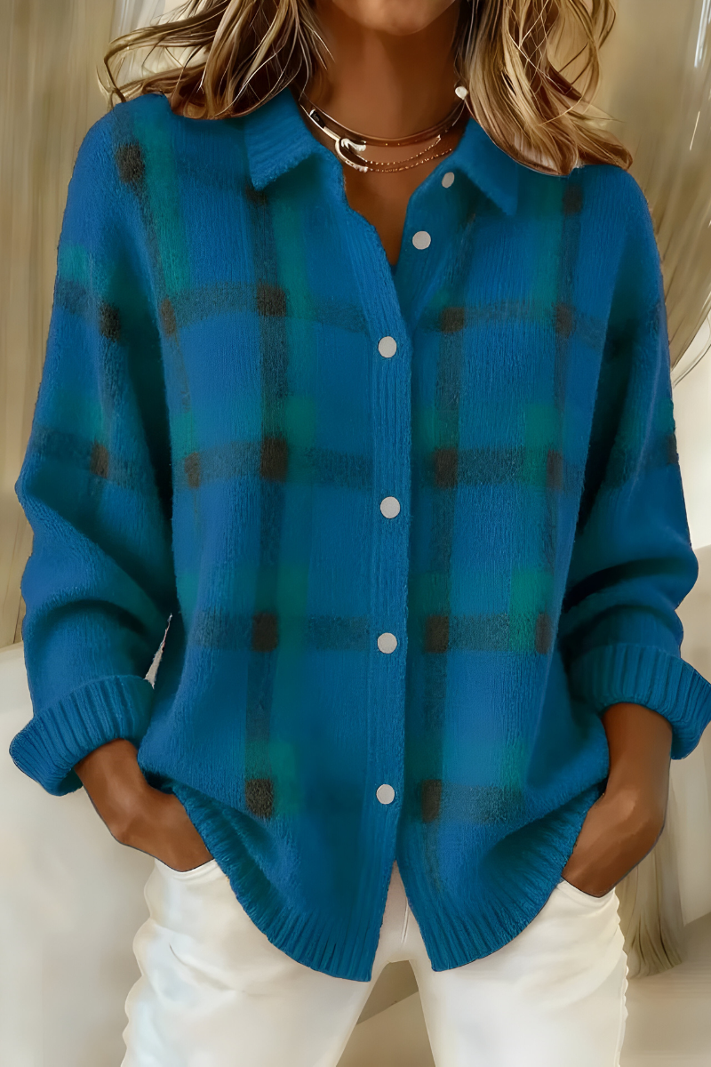Camille™ | Plaid cardigan — 6