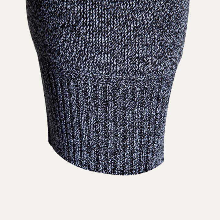 Brightwood | Herre vinter Fleece strik Plaid V-hals cardigan