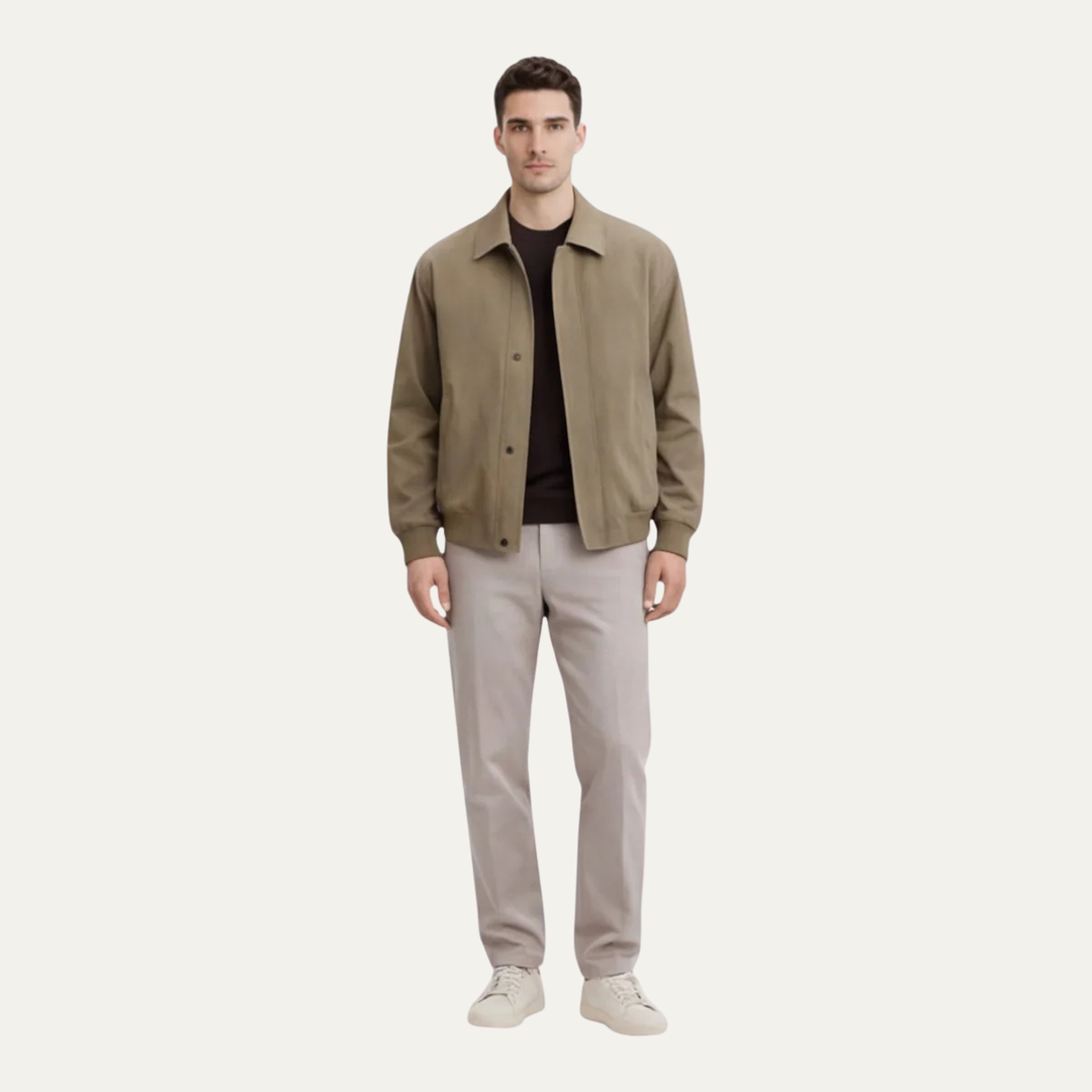 Freja Andersen | Herre slim fit let afslappet Zip jakke
