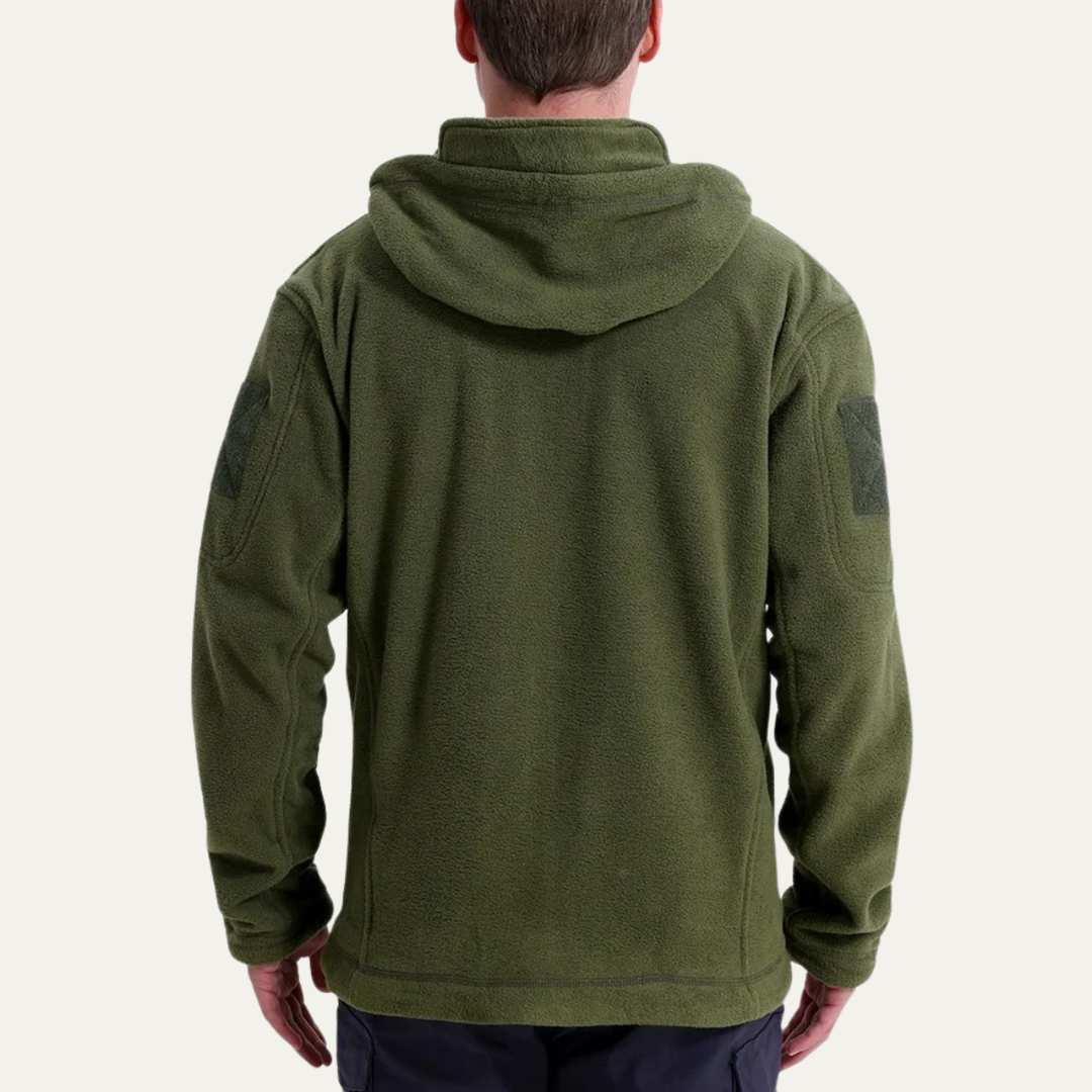 Freja Andersen | Herre varm Tactical Fleece jakke med Hood and Multi Pockets