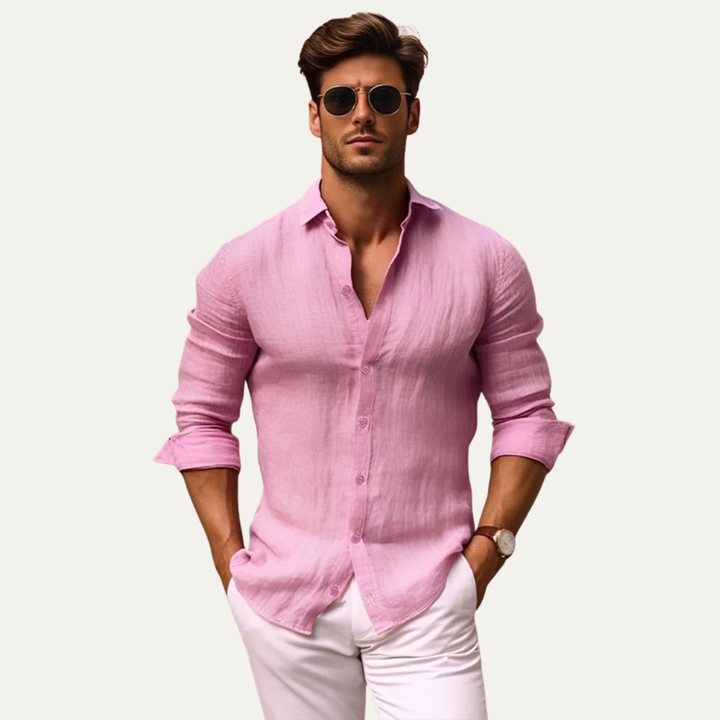 Hawthorn Grove herre åndbar slim fit knap Down skjorte