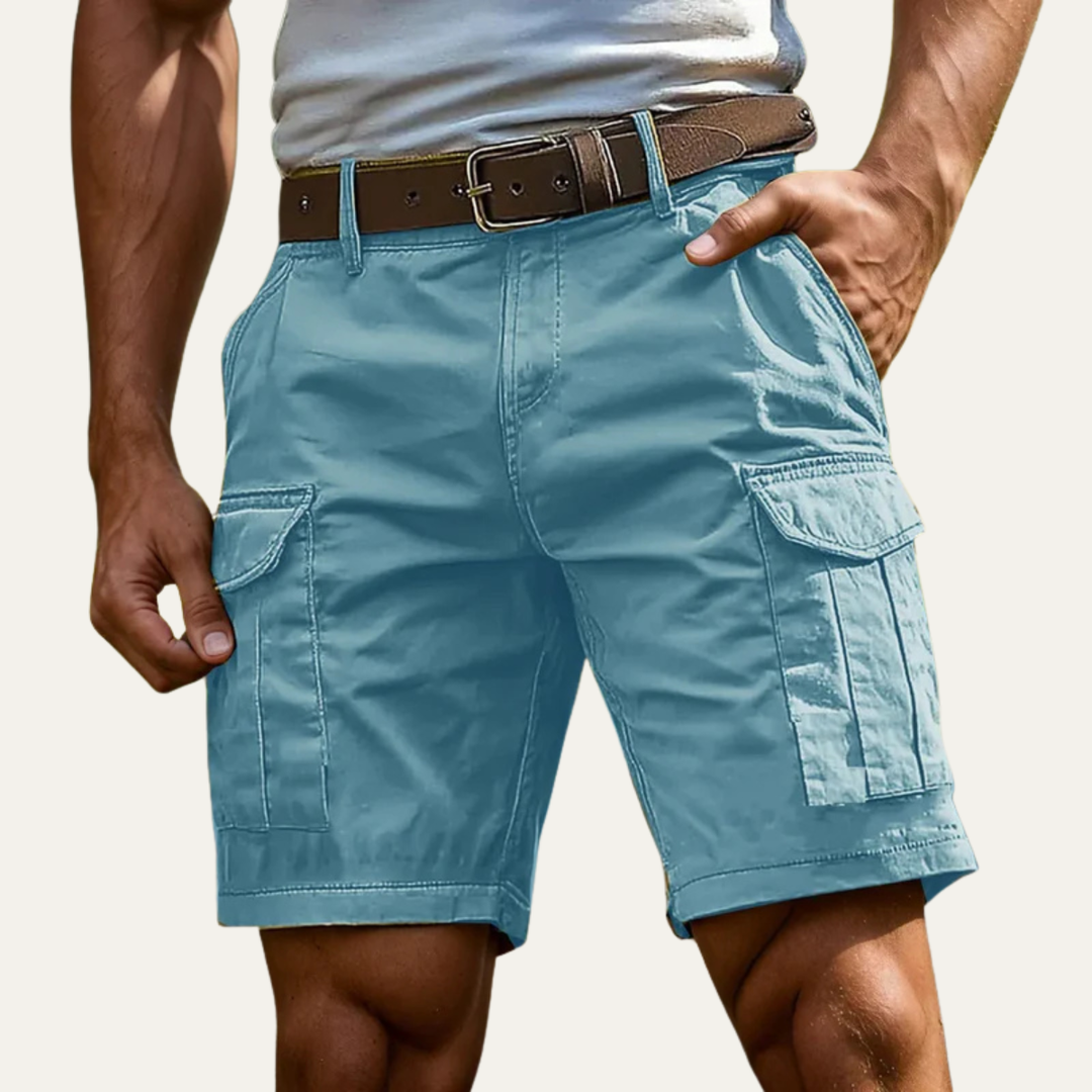 Freja Andersen | Herre afslappet sommer Utility shorts med lommer