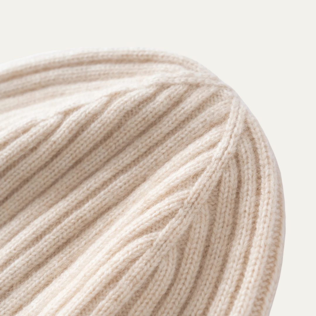 Freja Andersen | Herre Stylish ribstrikket kashmir Beanie