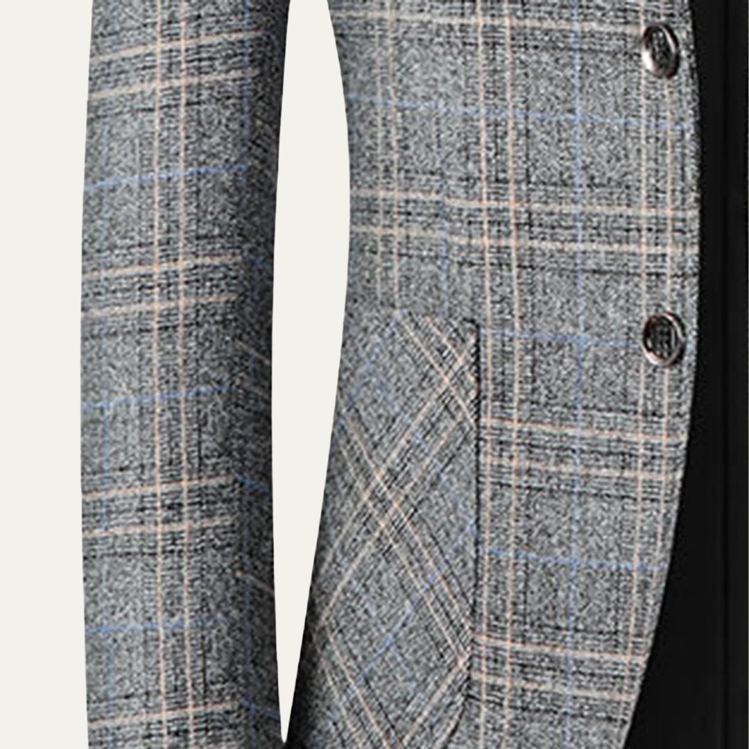 Freja Andersen | Herre stilren afslappet Checked let slim fit blazer