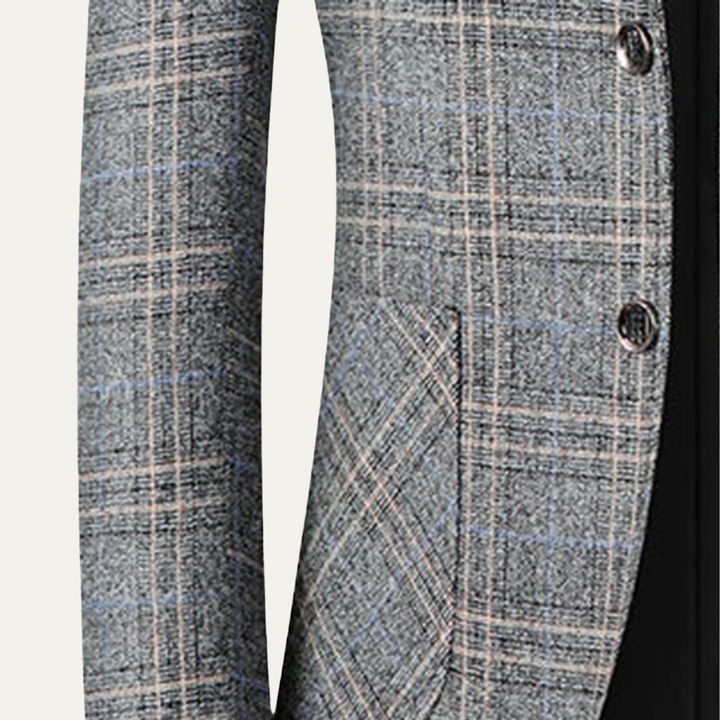 Freja Andersen | Herre stilren afslappet Checked let slim fit blazer