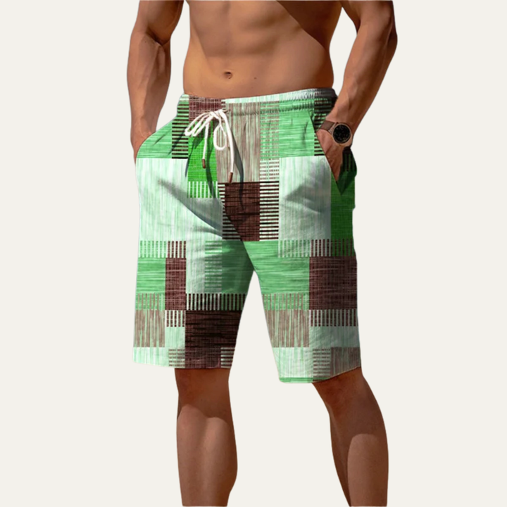 Freja Andersen | Herre afslappet snøre Checked sommer shorts