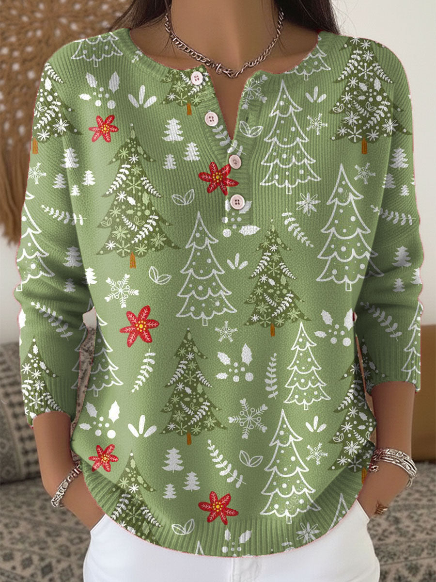 Raegan™ | Juletrøje med knapper — 1