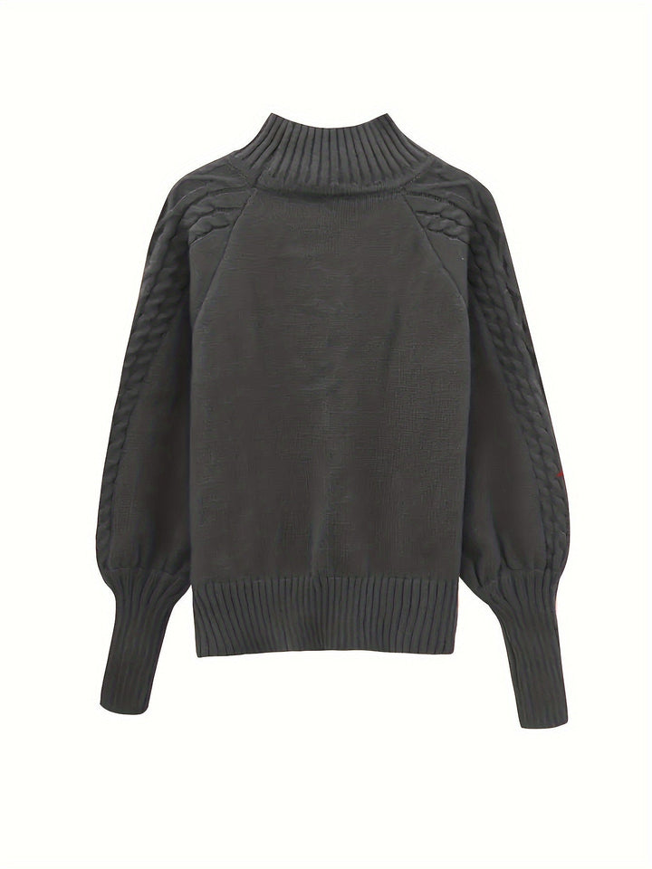 Tinsley - Casual langærmet striktrøje — 16