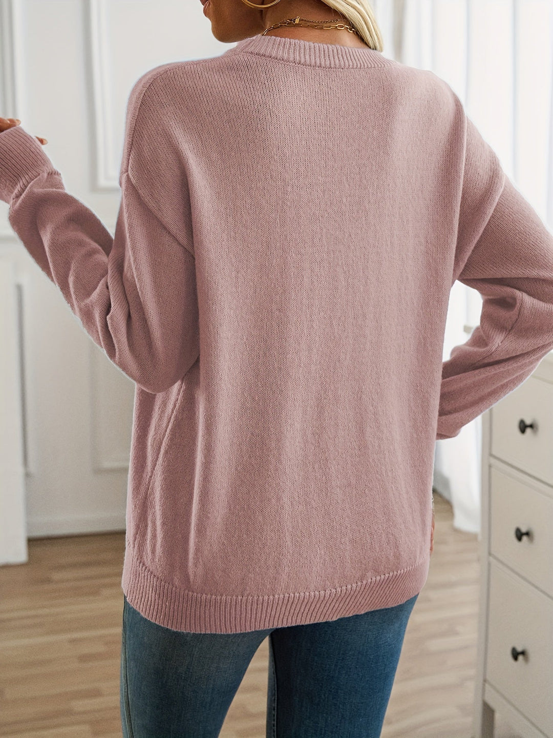 Elisabeth - Langærmet sweater med rund hals — 8