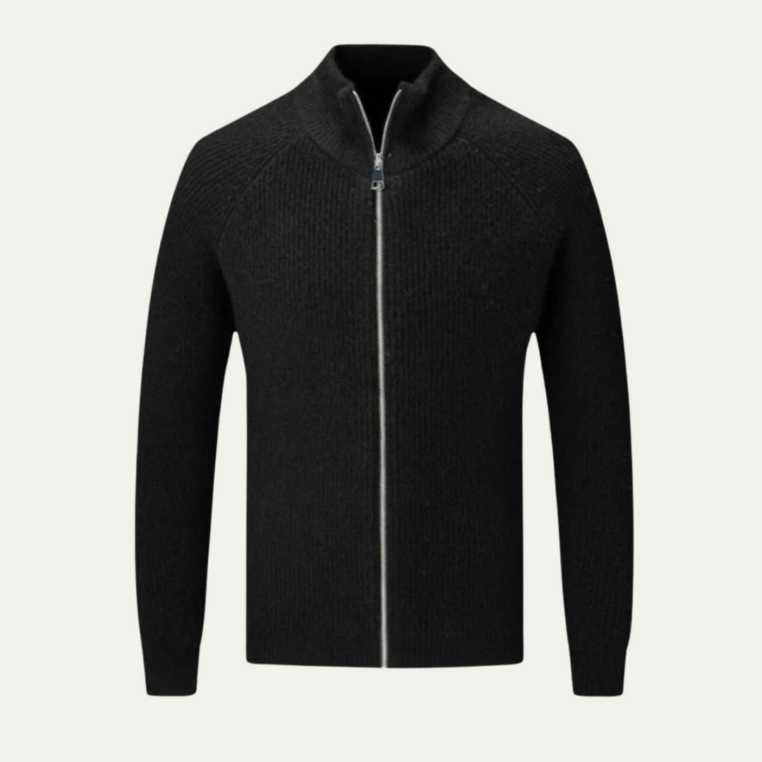 Richmond | Herre Elegant merino uld Zip Up cardigan
