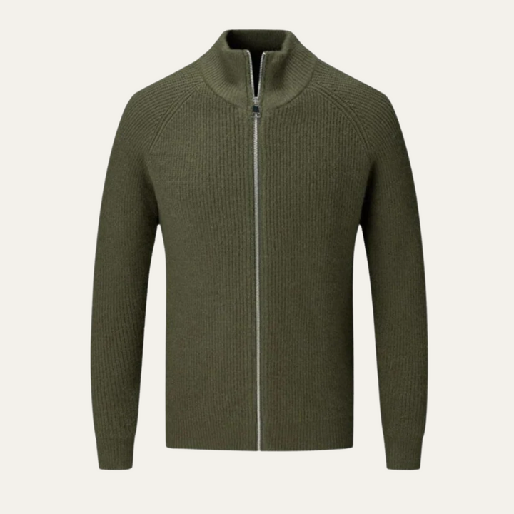 Richmond | Herre Elegant merino uld Zip Up cardigan