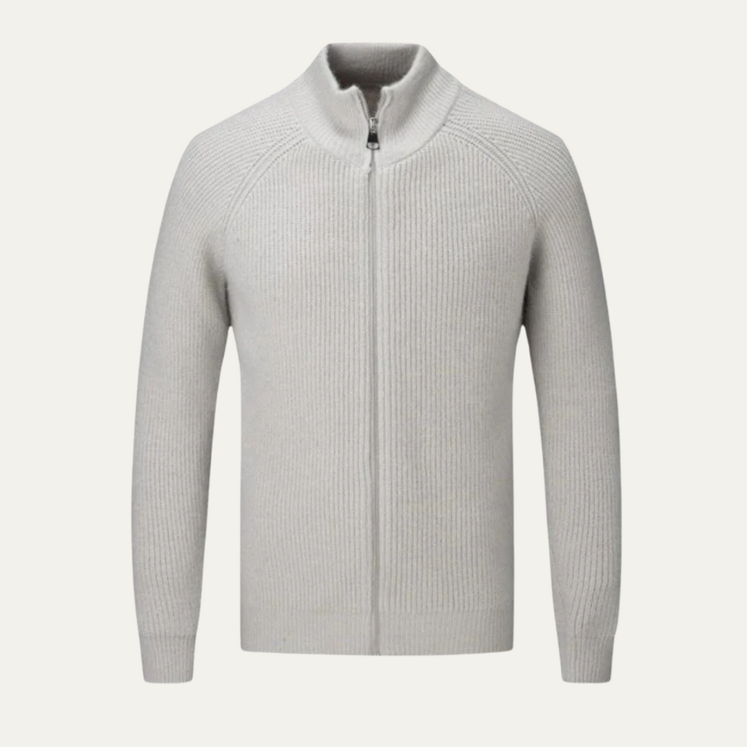 Richmond | Herre Elegant merino uld Zip Up cardigan