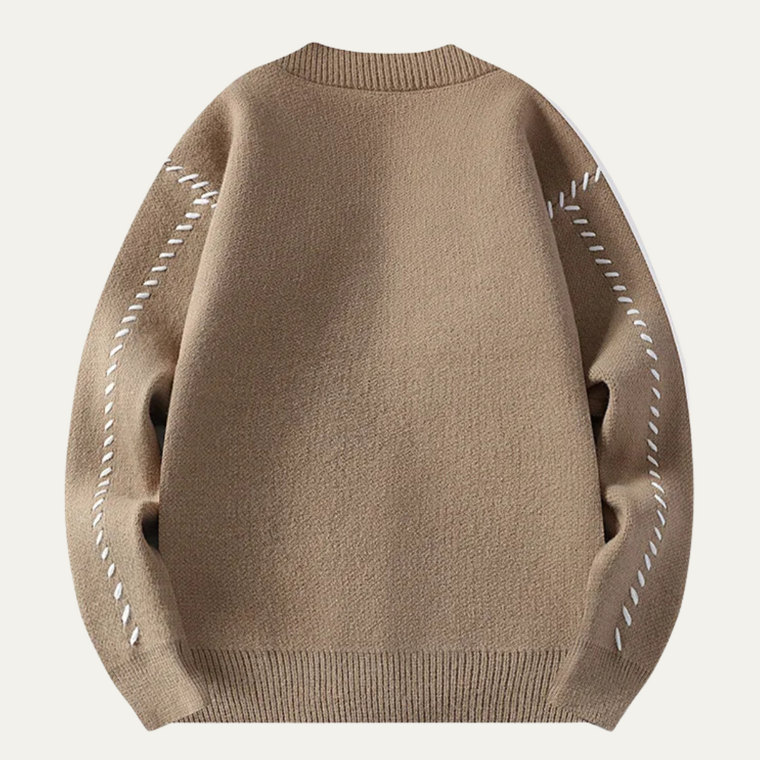 Hawthorne | Herre knap Front strik cardigan trøje