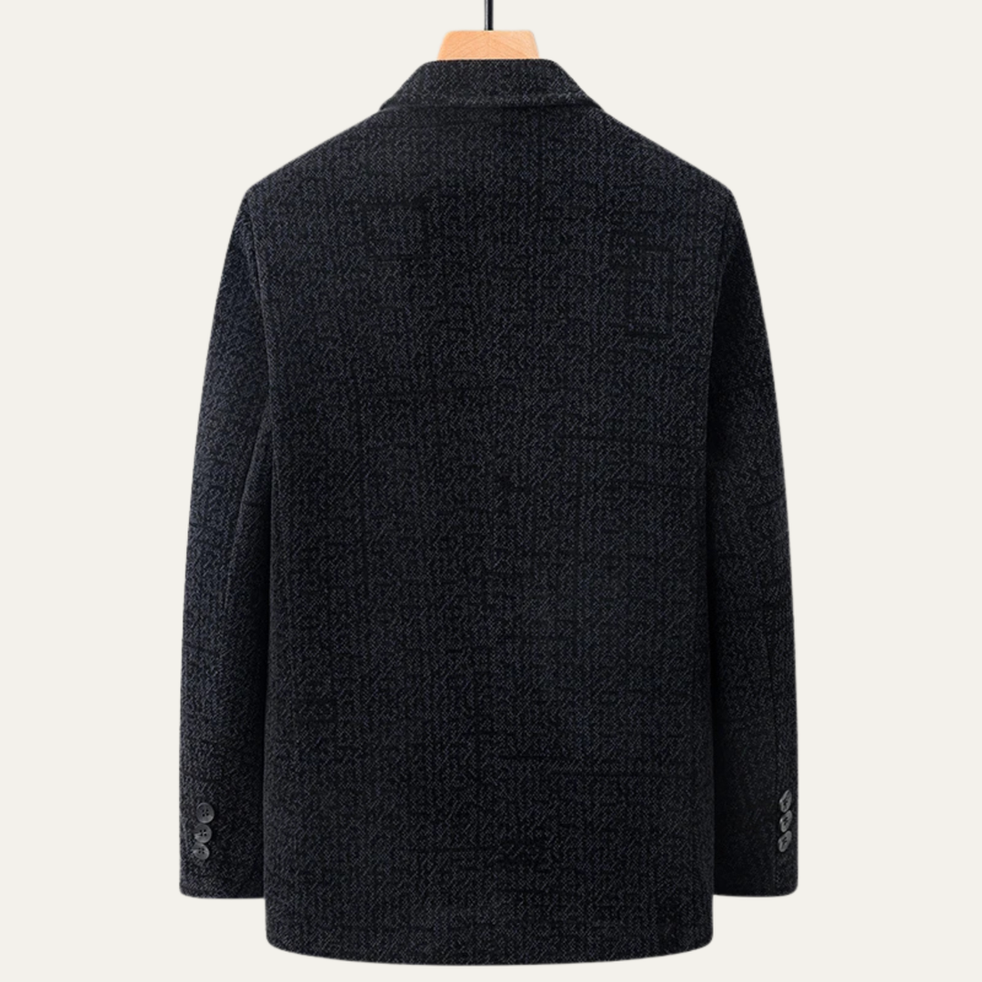 Freja Andersen | Herre business chenille varm Fur Lined blazer