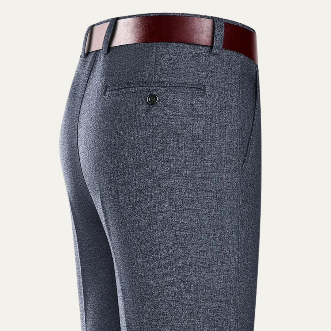 Freja Andersen | Herre Double plisserede Straight Leg pæne bukser