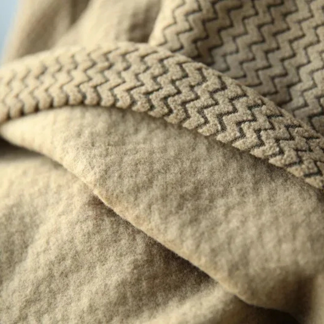 Freja Andersen | Herre kashmir Wavy Texture trøje med Chest Pocket