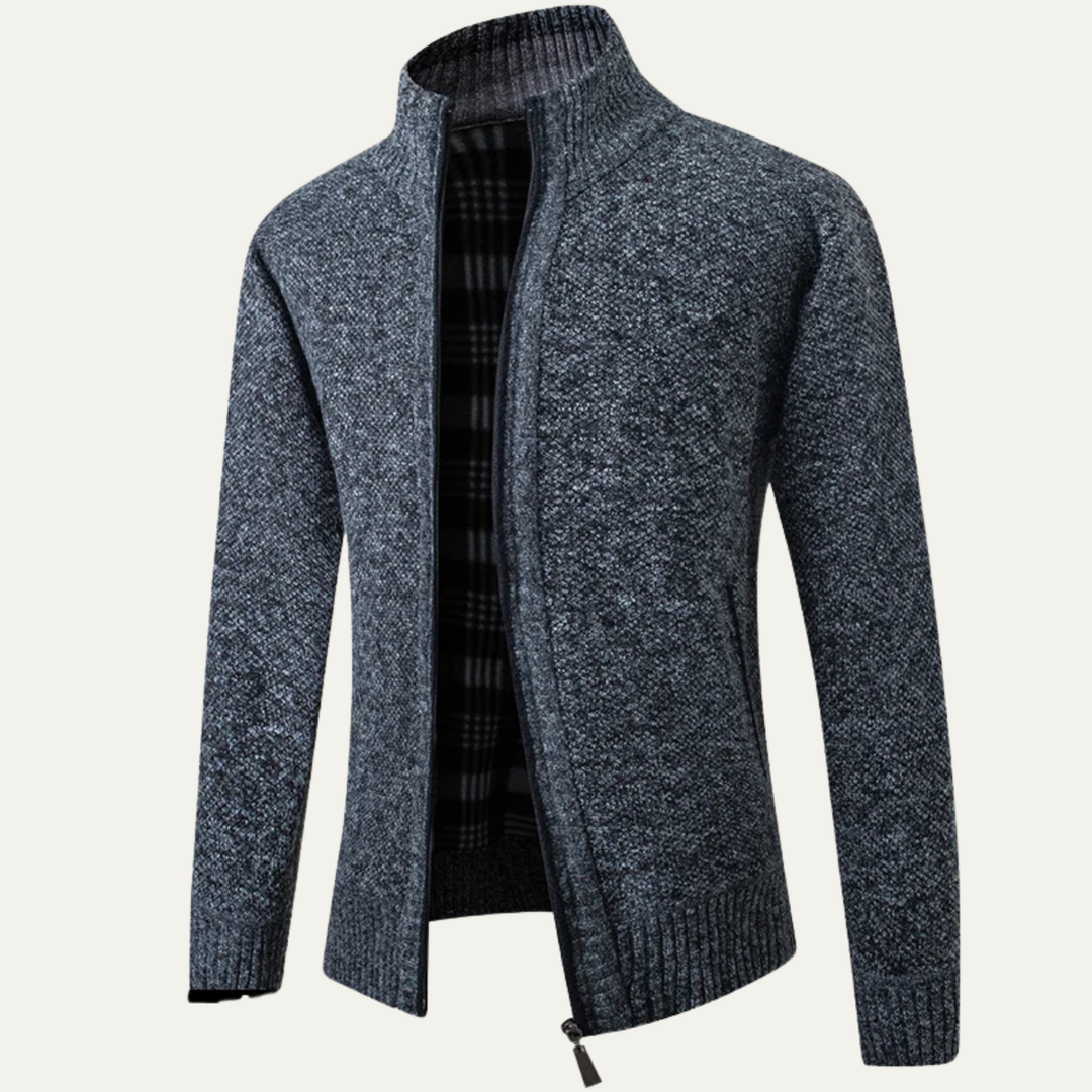 Cala Luna herre stående krave strik Zip cardigan