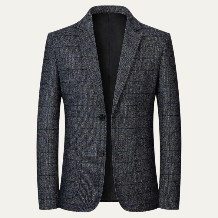 Freja Andersen | Herre klassisk Plaid blazer med Check Pattern