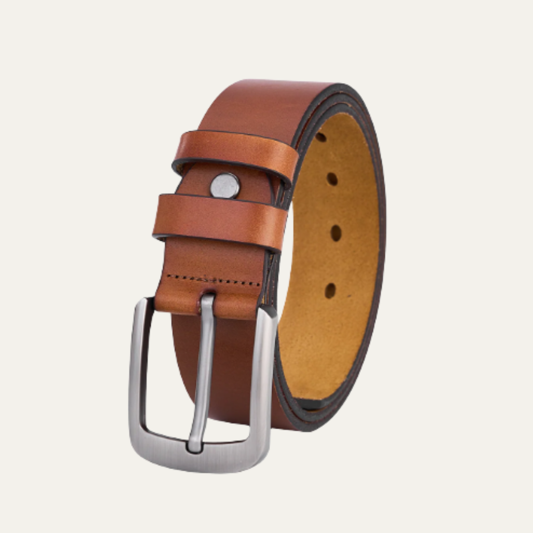 Freja Andersen | Herre læder Durable klassisk Buckle bælte