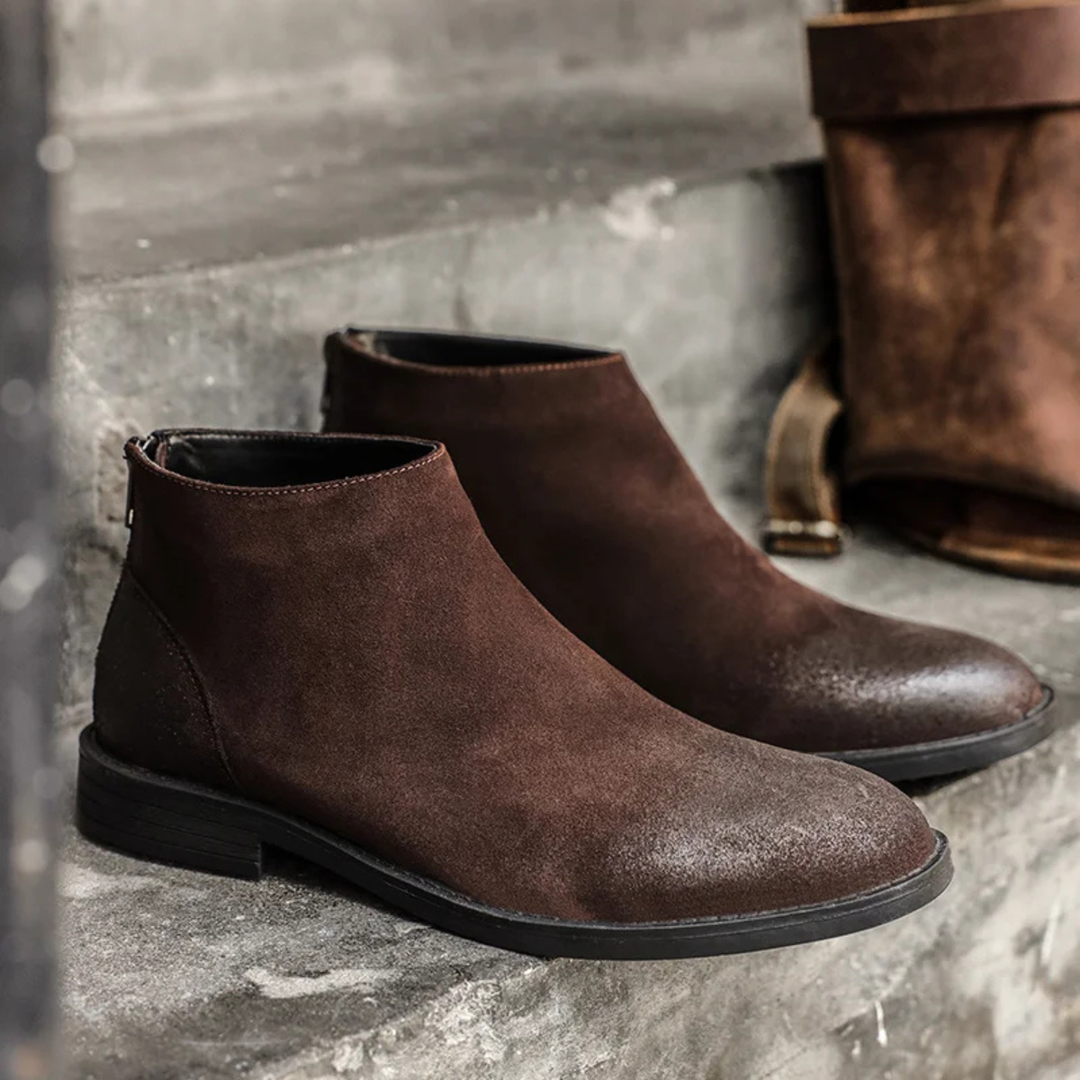 Vicenza | Herre Zip Up ruskind læder Ankle støvler