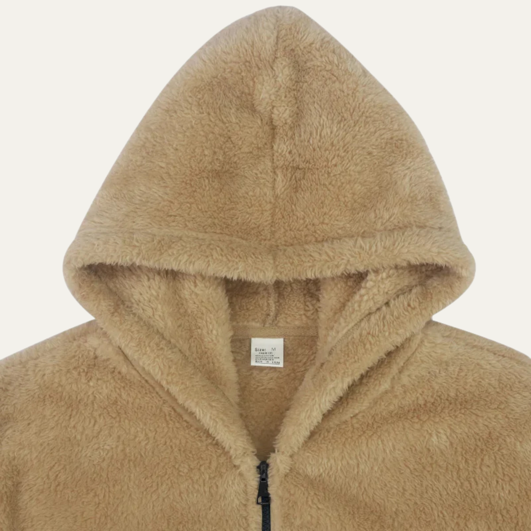 Freja Andersen | Herre Fleece varm blød Velvet Hoodie jakke