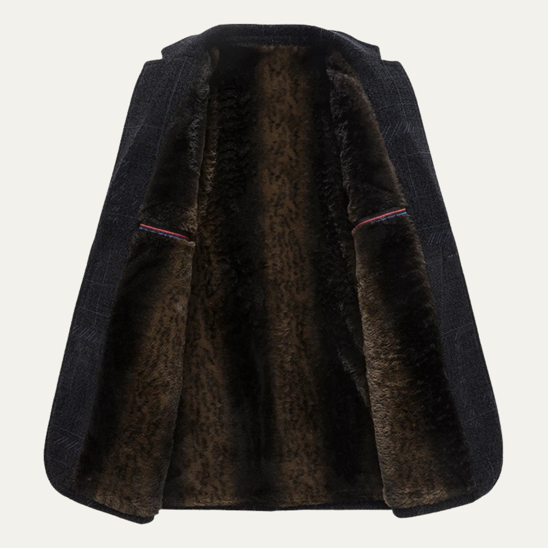 Freja Andersen | Herre stilren business blazer med varm blødt foer