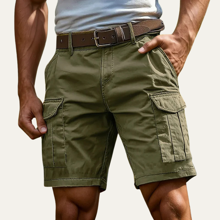 Freja Andersen | Herre afslappet sommer Utility shorts med lommer